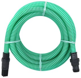 vidaXL Σωλήνας Αναρρόφησης με Συνδέσεις από PVC Πράσινος 10 μ/1" PVC