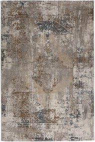 Χαλί Sharif 14905 J01 Beige-Grey Βιοκαρπέτ 80X220cm