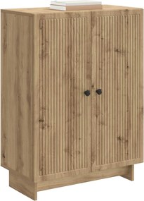 vidaXL Πλαϊνό γραφείο Artisan Δρυς 66 x 34,5 x 90 εκ