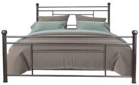 Κρεβάτι Μεταλλικό EVALYN Εκρού, 150x200 εκ.