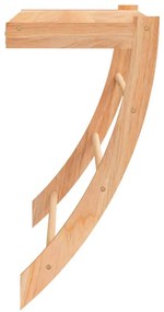 vidaXL Κρεμάστρα για Πετσέτες 60x25,5x49 εκ. από Μασίφ Ξύλο Καρυδιάς