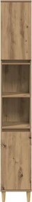 vidaXL Ντουλάπι μπάνιου Δρυς τεχνίτης 30x30x190 cm Κατασκευασμένο ξύλο