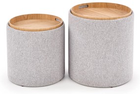 AVIKO set of two color: light grey DIOMMI V-CH-AVIKO-PUFA DIOMMI-60-20376