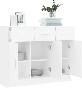 vidaXL Μπουφές Λευκό 91 x 28 x 75 εκ. από Τεχνητό Ξύλο