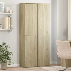 vidaXL Ντουλάπι Sonoma Δρυς 80x35x180 εκ. από Επεξεργασμένο Ξύλο