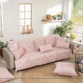 Ριχτάρι Meazza 06 Pink Teoran Πολυθρόνα 180x150cm Βαμβάκι-Πολυέστερ