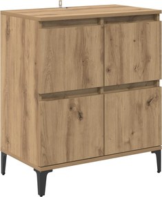 vidaXL Πλαϊνό γραφείο Artisan Oak 60 x 35 x 70 cm