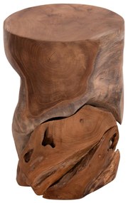 Βοηθητικό Σκαμπό - Τραπεζάκι STOMP Ξύλο Teak Φυσικό Φ30x45Υ εκ. 30x30x45 εκ.