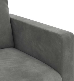 vidaXL Καναπές 2 pcs Σκούρο Γκρι
