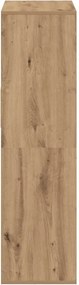 vidaXL Βιβλιοθήκη Artisan Δρυς 66x31x112 εκ. Επεξεργασμένο Ξύλο