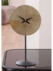 Floor-Table Ρολόι "Rapa" Αλουμίνιο Μπρούντζινο PU L. 95 cm H. 30 cm D. 155 cm
