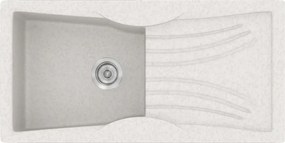 Sanitec Classic 328 (99×51) - Γρανιτένιος νεροχύτης - Metallic ICE