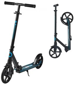 VEVOR Kick Scooter for Kids Ages 8+, Teens &amp; Adults, 2-Wheel Toddler Scooter with Adjustable Height Handlebar, Wide Anti-Slip Deck, Foldable Lightweight for Boys &amp; Girls up to 99.8 kg, Black + Blue