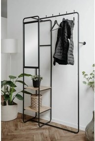 Έπιπλο Εισόδου Μαύρο 100 x 185 x 37 cm