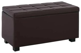 Σκαμπώ Denise Αποθ/κό 88x43 PU Σκ.Καφέ