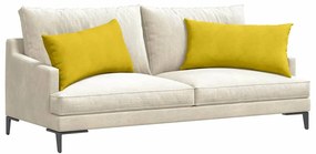 vidaXL Μαξιλάρι Καναπέ 2 pcs Κίτρινο 80 x 40 cm Υφασμάτινο Κορντουρά