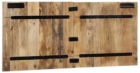 vidaXL κεφαλάρι 120 cm μασίφ ακατέργαστο ξύλο Mango
