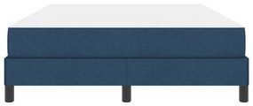 vidaXL Κρεβάτι με ελατήρια με στρώμα Μπλε 140 x 200 cm ύφασμα