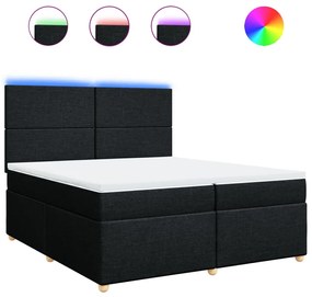 ΚΡΕΒΑΤΙ BOXSPRING ΜΕ ΣΤΡΩΜΑ ΜΑΥΡΟ 200X200 ΕΚ. ΥΦΑΣΜΑΤΙΝΟ 3293682