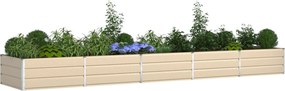 vidaXL Γλάστρα Ελεφαντόδοντο 480 x 100 x 45 εκ Επικαλυμμένος Χάλυβας