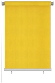 vidaXL Στόρι Σκίασης Ρόλερ Εξωτερικού Χώρου Κίτρινο 100 x 140 εκ. HDPE