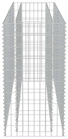 vidaXL Συρματοκιβώτιο-Γλάστρα Υπερυψωμένη 180x50x100 εκ. Γαλβ. Χάλυβας