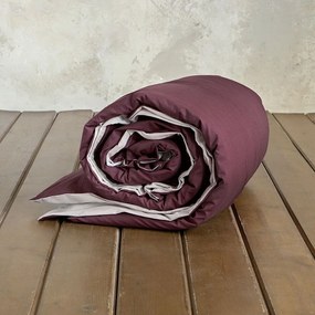 Παπλωματοθήκη Colors Oat Beige - Deep Bordo Nima King Size 240x260cm 100% Cotton