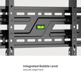 POWERTECH επιτοίχια βάση τηλεόρασης PT-1373, 32-75", έως 75kg, fixed