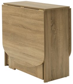 Τραπέζι Nadine pakoworld πολυμορφικό-επεκτεινόμενο χρώμα sonoma 160x80x76.5εκ