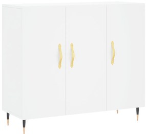 vidaXL Μπουφές Λευκός 90 x 34 x 80 εκ. από Επεξεργασμένο Ξύλο