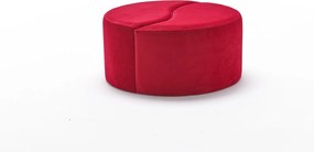 Πουφ Σκαμπό Κόκκινο ALIS 80x80x40