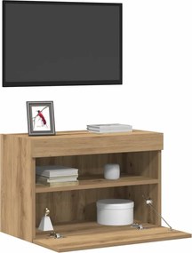 vidaXL Ντουλάπι Τηλεόρασης Τοίχου 2 pcs artisan δρυς 60 x 30 x 40 εκ.