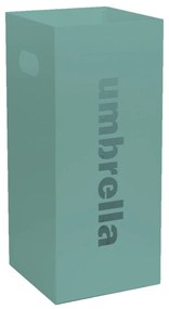 Ομπρελοθήκη Τετράγωνη 24-913 22x22x50cm Matte Turquoise Blue Pam&Co Stainless Steel