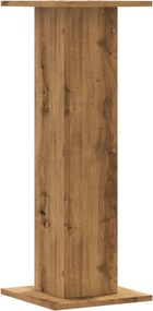 vidaXL Βάσεις Φυτών 2 τεμ. Αρτισιανή Δρυς 30x30x80 εκ. Επεξ. Ξύλο