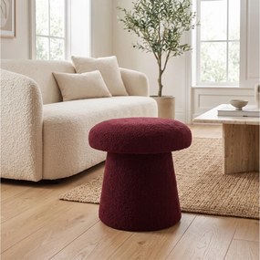 ΣΚΑΜΠΌ &amp; ΠΟΥΦ FOOTSTOOL MUSHROOM BURGUNDY AAK400130