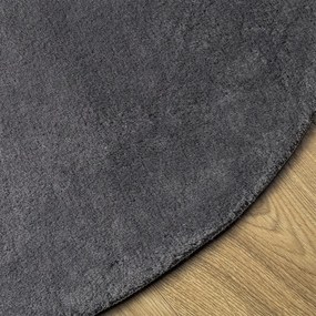 vidaXL Χαλί HUARTE με Κοντό Πέλος Μαλακό/ Πλενόμενο Ανθρακί Ø 200 εκ.