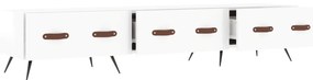 vidaXL Έπιπλο Τηλεόρασης Γυαλ. Λευκό 150x36x30 εκ. Επεξεργασμένο Ξύλο
