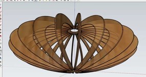 Intra απο ξύλο plywood 3mm-4mm πάχος - Ξύλινο Φωτιστικό Οροφής Δίασταση 30x30 cm Intraeaxys-eo24y4m1