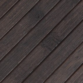 vidaXL Χαλί Ορθογώνιο Σκούρο Καφέ 100 x 200 εκ. Μπαμπού