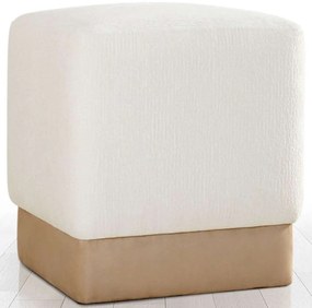 Σκαμπό Borgot 209FLF1396 45x45x45cm Cream