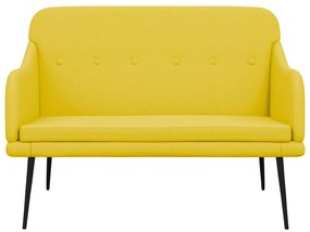 vidaXL Πάγκος Ανοιχτό Κίτρινο 110x76x80 εκ. Υφασμάτινος