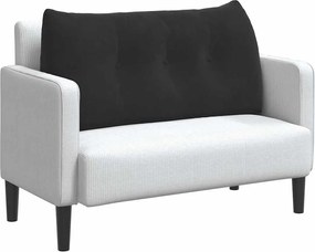 vidaXL Μαξιλάρι Πλάτης Μαύρο 100 x 24 x 50 εκ Βελούδο