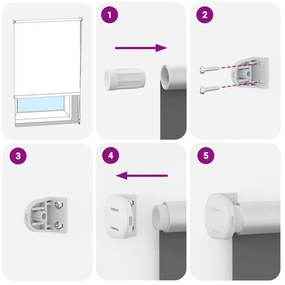 Στόρι Συσκότισης Ρόλερ Λευκό 140 x 230 εκ. 240168