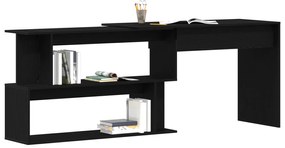 vidaXL Γραφείο  Μαύρο Δρυς 200x50x76 εκ από Επεξεργασμένο Ξύλο