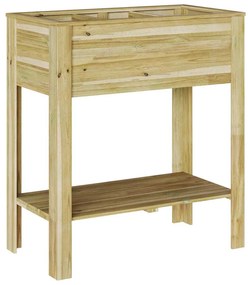 vidaXL Βάση φυτών Καφέ 85 x 46 x 94 εκ. Εμβαπτισμένη ξυλεία πεύκου