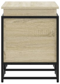 Κουτί Αποθήκευσης με Sonoma Δρυς 80x40x51,5 εκ. Επεξ. Ξύλο - Καφέ