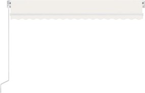 vidaXL Τέντα Συρόμενη Αυτόματη Κρεμ 450 x 300 εκ.