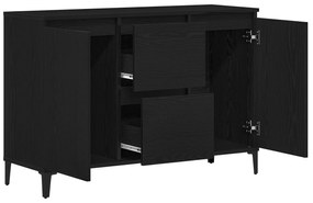 vidaXL Πλαϊνό γραφείο σε Μαύρο Δρυς 104x35x70 εκ. Φτιαγμένο από ξύλο