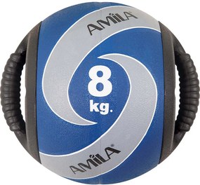 Amila Μπαλα Dual Handle 8Kgr Μπλεγκρι (84668)