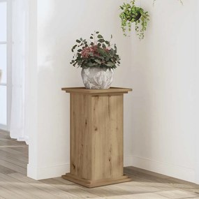 vidaXL Βάσεις Φυτών Αρτισιανή Δρυς 33x33x60 εκ. Επεξ. Ξύλο